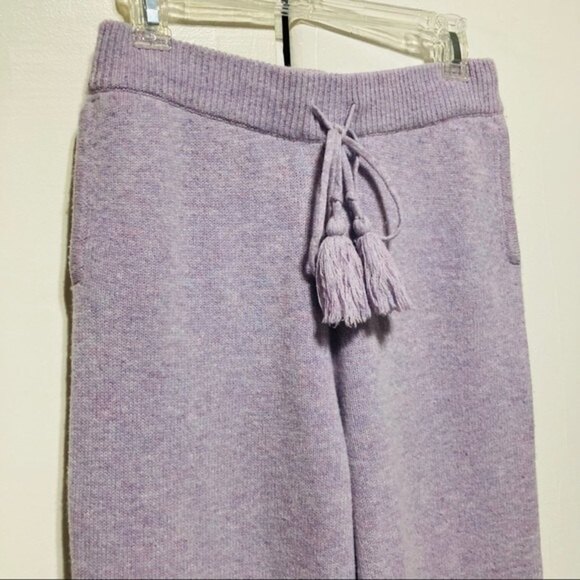 LoveShackFancy Tristan Pant in Purple, Wool Cashmere, Size Small - Picture 6 of 16